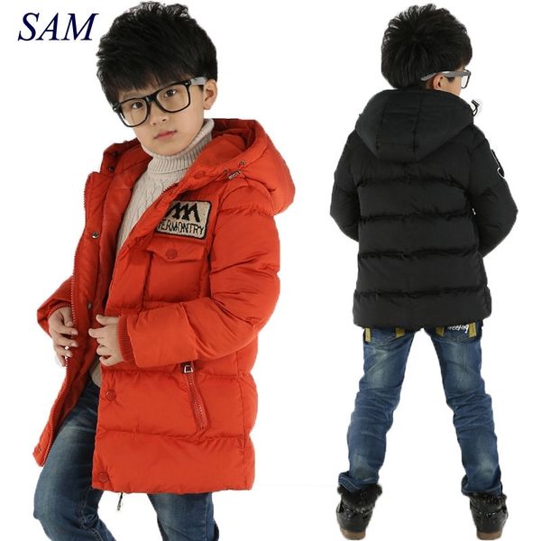 

boy winter coat jacket children winter jackets for boys casual hooded warm coat baby clothing outwear fashion boys parka jacket y200901, Blue;gray