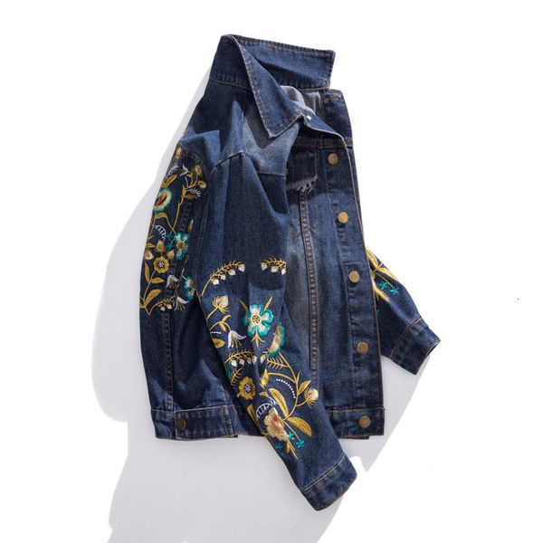 

manufactory wholesale autumn clothing waterproof embroidery jean jacket women