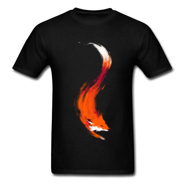 

the quick orange red fox prevailing short sleeve personalized men cotton men watercolor hoodie designers t shirts sweatshirt