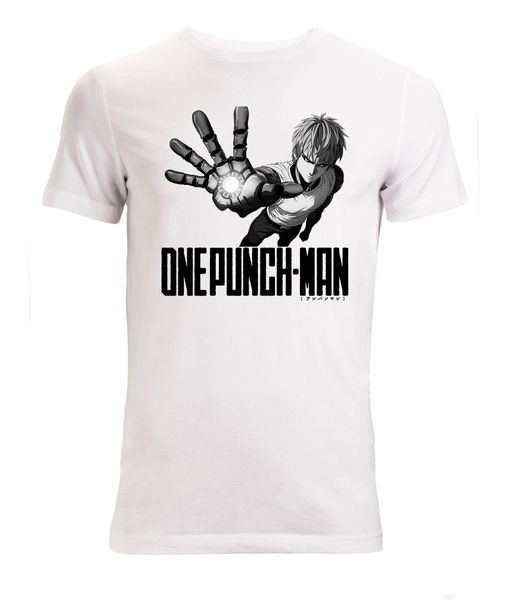 

casual printing tee one punch genos artwork anime ga men's wo 's available white summer hooded sweatshirt hoodie men t shirt