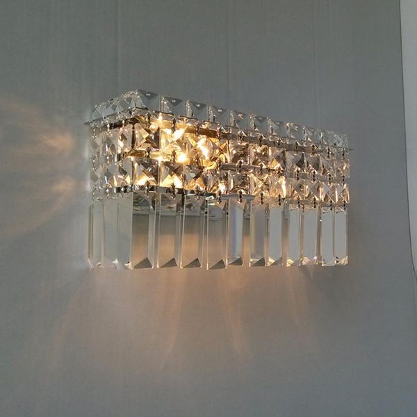 

wall lamp rectangular crystal light led sconce home indoor lamps abajur modern bar cafe lighting hallway living room lights