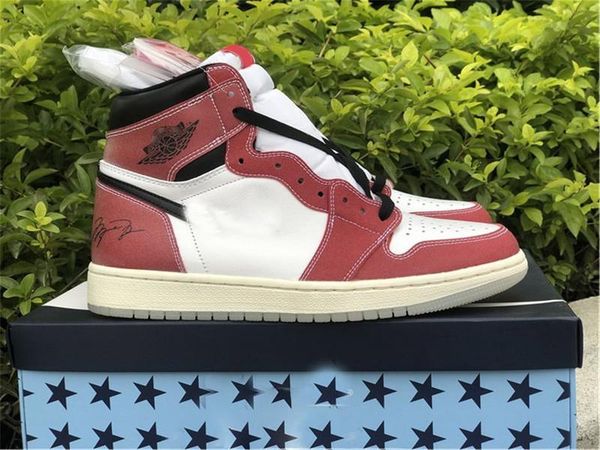 

2021 air authentic trophy room 1 high og sneakers white varsity red sail black retro men women 1s outdoor sports shoes with original box