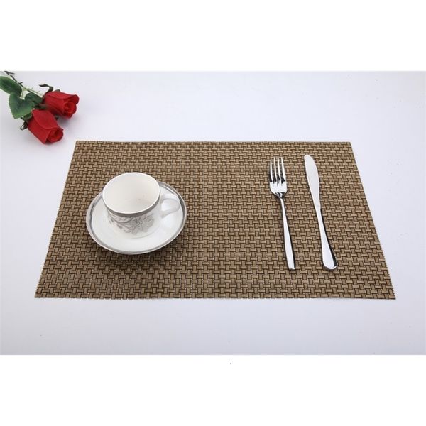 

table dining placemats washable pvc tableware pad heat insulation coffee tea place mat 8 n4xpr