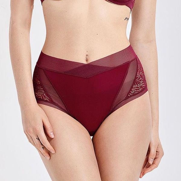

underwear women ladies briefs lace high wasit cotton panties hipster plus size lingerie female s  l xl xxl, Black;pink