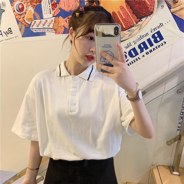 

women fashion 100% cotton tshirt short sleeve solid loose tees dames tshirts shirts plus size1, White