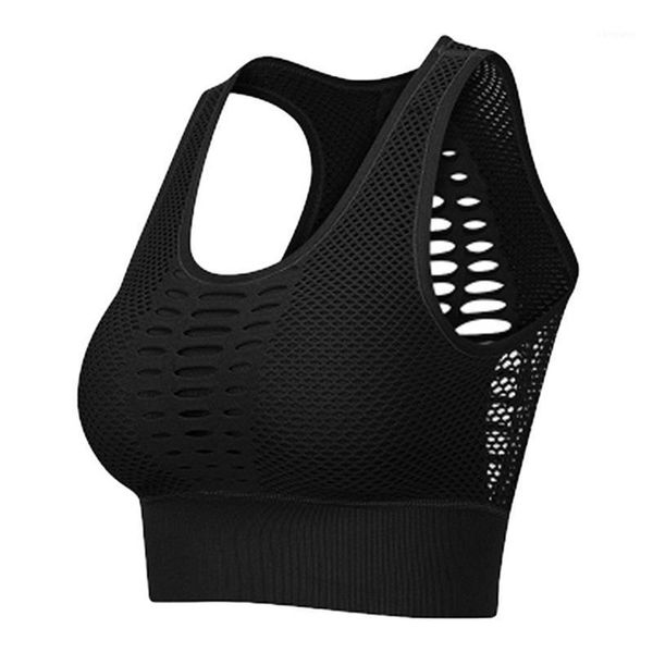 

gym clothing beautiful back sports bra mesh quick-drying -proof yoga running fitness underwear1, White;black