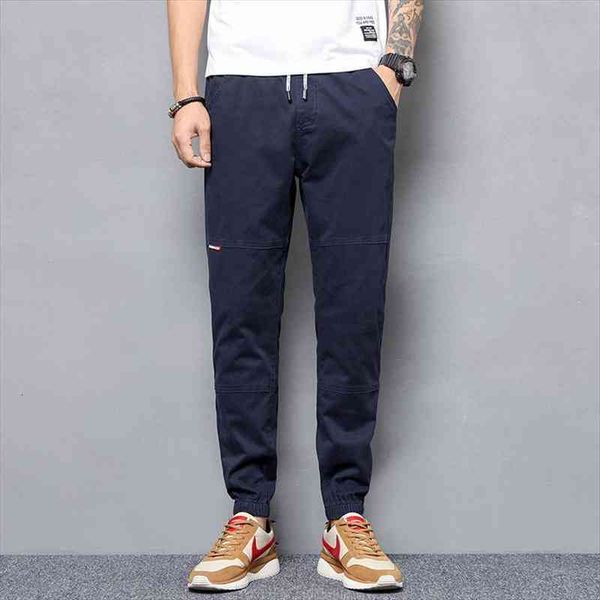 

mens casual pants korean streetwear harem pants mens clothing baggy winter velvet thick long men cargo trousers, Black