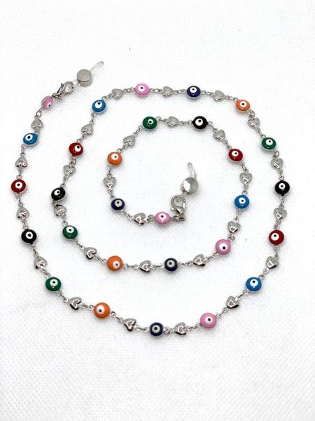 

fashion silver color heart beads sunglasses chain fashion mask chain strap necklace glasses accessories h jllsse