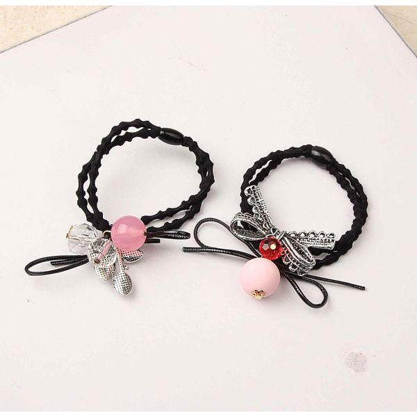 

nice new hair rubber bands elastic fabric hair ties mix pearl flower bowknot pink black red blue korean sty wmtqnw lihuibusiness