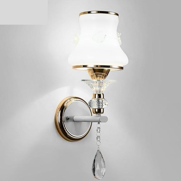 

wall lamp study white glass shade reading light corridor lamps decoration showcase mounted e27 led sconce wandlamp mirror