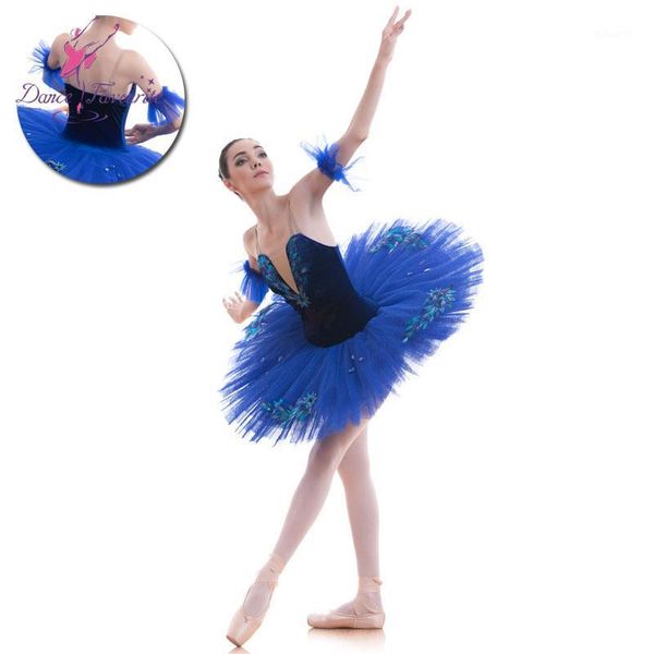 

royal blue velvet bodice pre-professional ballet tutu girl & women ballet tutu ballerina dance costumes blue bird1, Black;red
