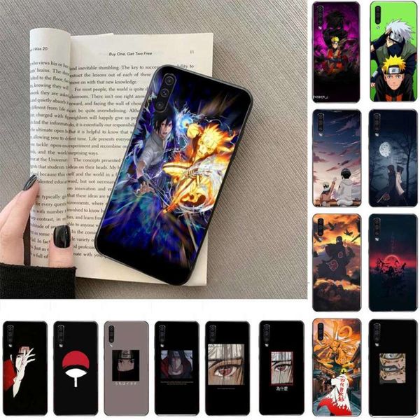 

naruto mobile phone uchiha galaxy a50, a30s, a50s, a71, 70, a10, soft silicon cover samsung a514fre