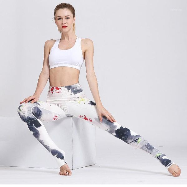 

yoga outfits selling print women pants sport breathable fitness leggins high elastic slim exercise female1, White;red