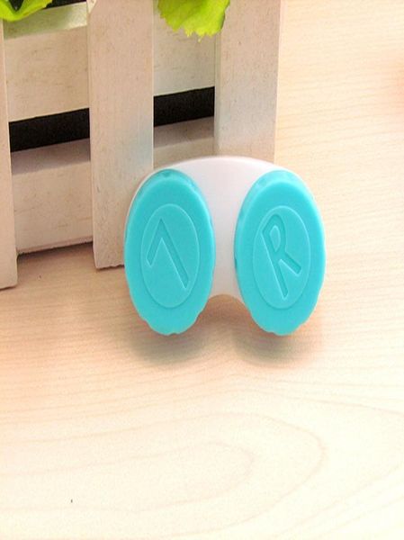 

50шт лот cute глаз контактные линзы дело простой контактные линзы держатель travel box линзы контейнер многоцветный кпт qyluce lottery2010, White;black