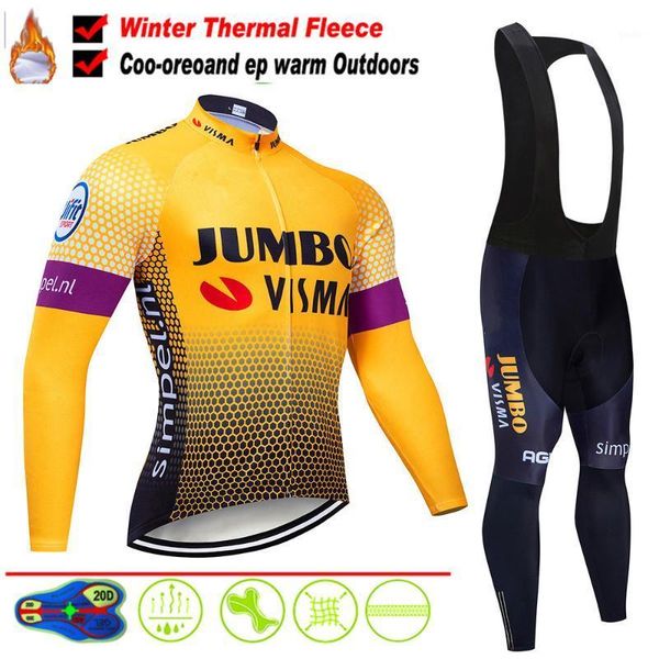 

lotto cycling jersey set pro team long sleeve clothes men winter cycling clothing thermal fleece ropa ciclismo hombre warm1, Black;blue