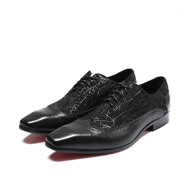 

leather shoes for men handmade shoes black color british style 20201