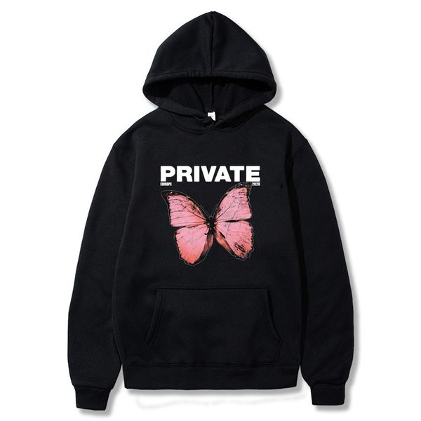 

fashion butterfly hoodies women sweatshirts harajuku butterfly hooded aesthetic hoodie printing ladies hoody oversized hoodies 1014, Black