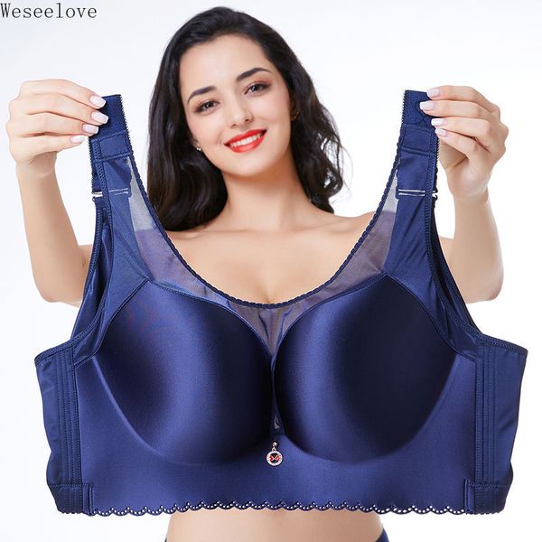 Reggiseni taglie forti per donna Coppa grande 115DE 120DE Reggiseno push up senza intimo Reggiseno Taglie forti Bralette Soutien Gorge Femme E109 201202