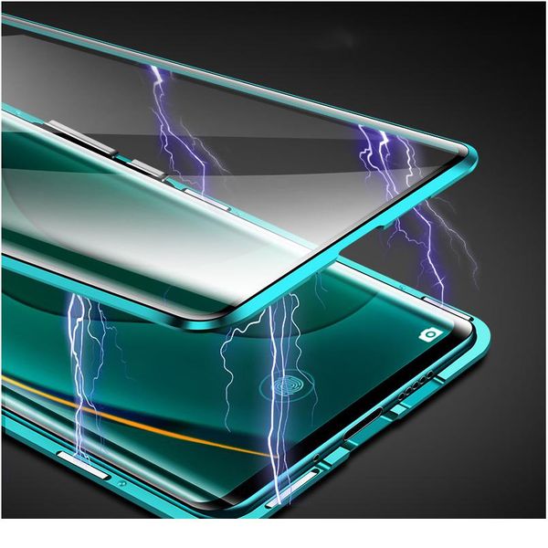

360 full magnetic adsorption metal case for huawei p40 30 20 pro mate 30 20 p20 p30 p40 lite e doub bbykbf