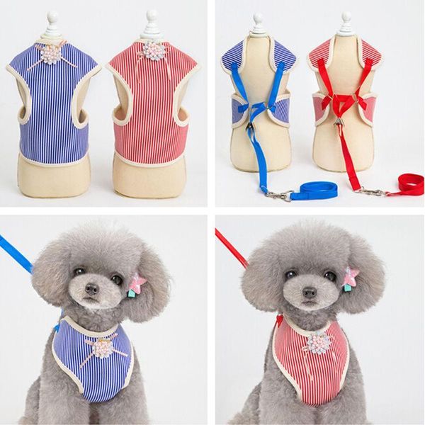 

pet clothes, chest and back traction rope, pet clothes, spring and summer wholesale, 19 elite chest back stripes1