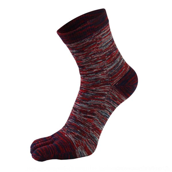 

mzvmb autumn and winter men's toe jacquard toe cotton national tube five business sports socks long style casual national men's so, Black