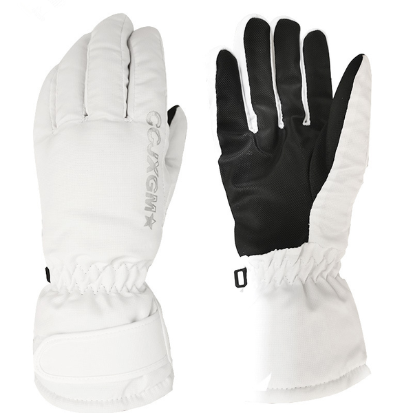 

ski gloves winter women snowboard female men's skiing mittens waterproof thermal fleece warm