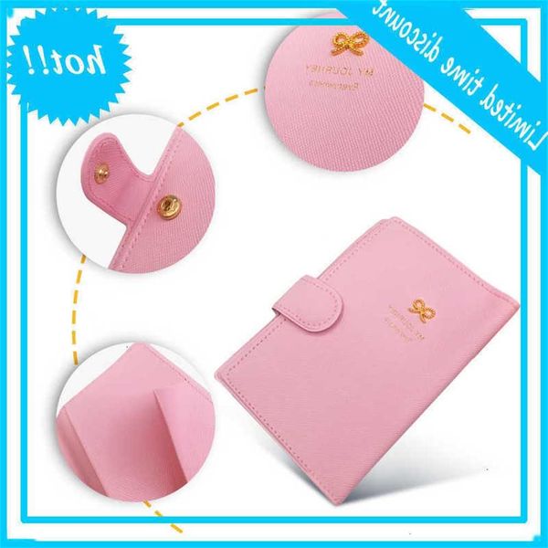 

women man magic sweet strik crown gespen protect cover case organizer pink travel passport holder