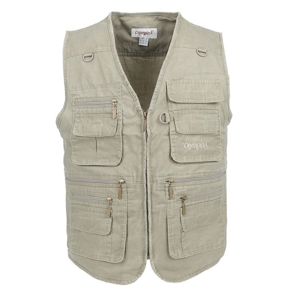 

big size fishing vest male with many pockets men sleeveless jacket blue waistcoat work vests outdoors vest plus large size 10xl t200117, Black;white