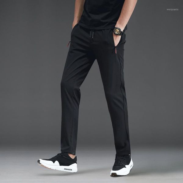 

mrmt 2019 brand autumn men's trousers casual pants slim straight loose pants for male thin trouser1, Black