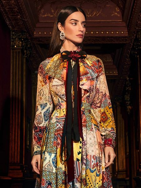 

motf premium viscose mix print blouse r5t2#, White