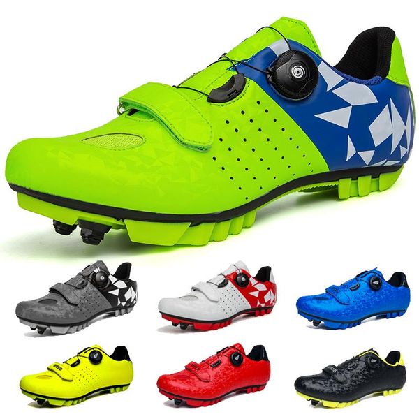 

mtb cycling shoes men zapatillas ciclismo self-locking racing road bike shoes outdoor professional mountain bicycle sneakers, Black