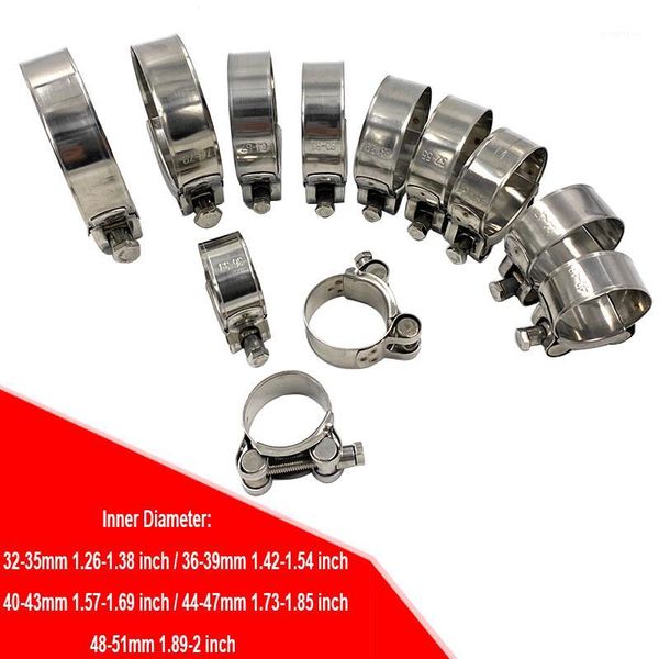 

universal clamp hoop muffler exhaust pipe mounting clamp clip kits motocross motorcycle accessories for mt 07 mt091