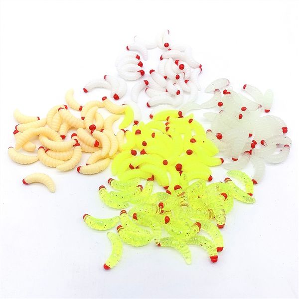 Pão Bug Baits PVC Maggots Bionic Worm Isca 30 Pcs Pesca Lure Truta Moldada Multi Cor Ao Ar Livre Frete Grátis 2 5by L2