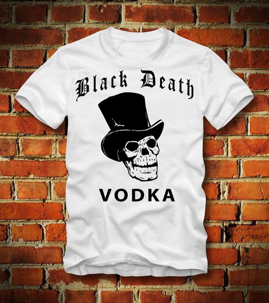

sport 2019 new summer tee shirt funny t shirt black death vodka wodka pest pestilence cocktail alkohol alc custom t-shirt