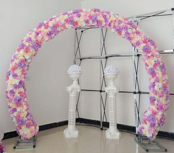 

new arrival simulation rose hydrangea flower rows wedding decoration arch centerpieces props 18 colors available