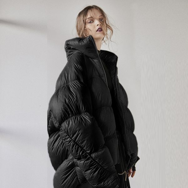 

women's thick warm winter paka, wide bread duck feather collar overweight snow coat, 2020