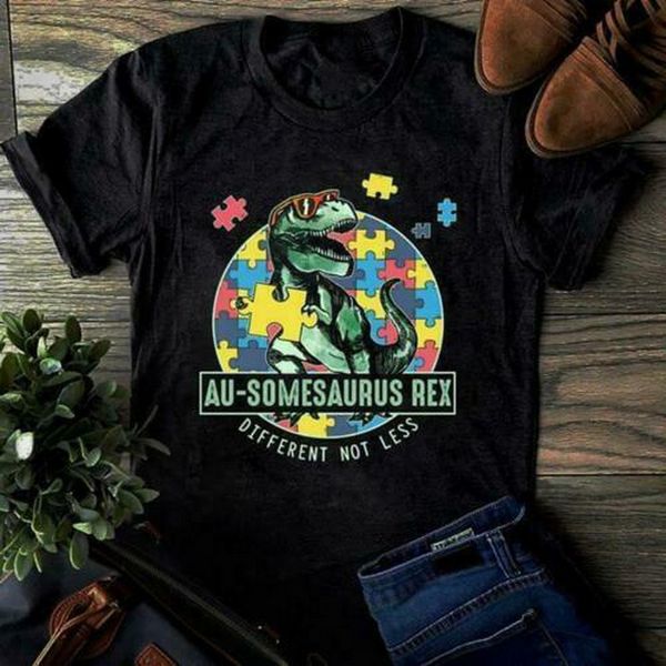 

аутизм au somesaurus rex different не менее дама черного хлопок s 3xl классической уникальных конструкторы балахона футболки толстовки