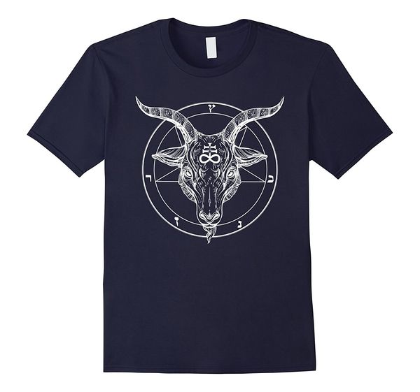 

2018 men's fashion cartoon character pentagram tshirt baphomet satanist goat tee stay weird t shirts sport hooded sweatshirt hoodie