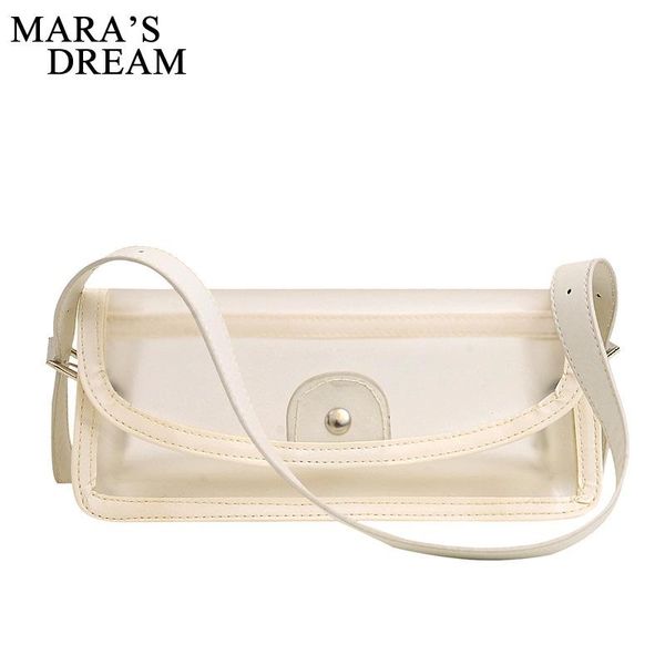 

mara's dream 2020 new solid color fashion summer transparent small bag simple and versatile underarm bag shoulder