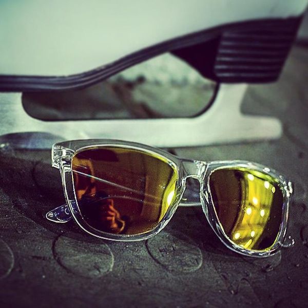 

sunglasses 2021 fashion clear frame yellow women polarized square sun glasses eyewear uv400, White;black