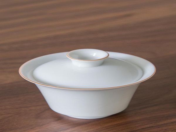 

luwu white ceramic gaiwan with 3 cups a tea sets portable travel tea set drinkware bbytuq lipper