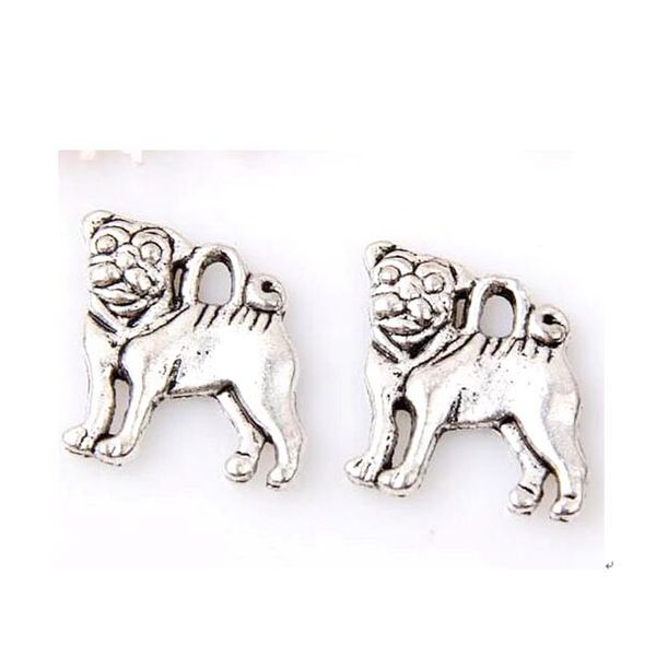 200 adet / grup Takı Yapımı Için Alaşım Köpek Charms Kolye Bilezik Kolye DIY Aksesuarları 15x16mm A-224