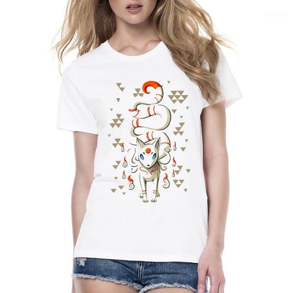 

women's t-shirt 2021 womens brand clothing summer women cartoon t shirt short sleeve o-neck casual long tail tees female ladies t-shir, White