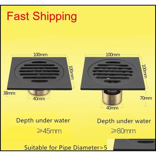 

antique black brass floor drains shower floor drain bathroom deodorant square waste drain strainer cove qylnac toys2010