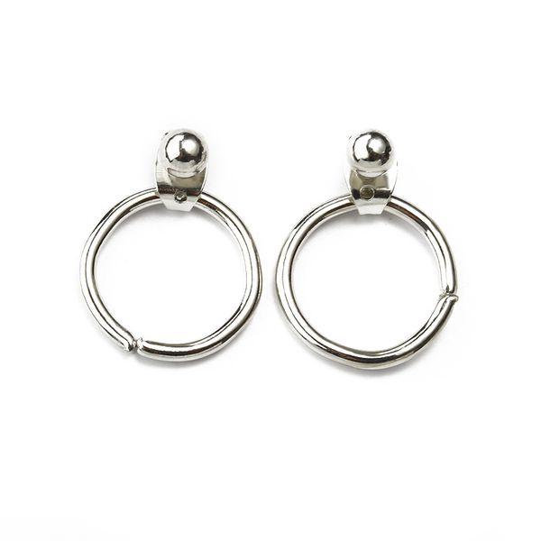 

новые моды круг серьги для женщин vintage silver / gold color геометрическая round metal серьги стержня женщина заявление серьга, Golden;silver