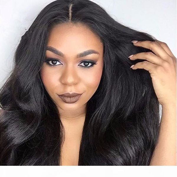 

полных парики шнурка индия волос девственницы 100% плотность 150% существа парика черной линии человеческих волос плетеных женщины с младенц, Black;brown