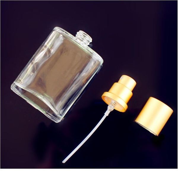 

logo welcome 30ml 50ml 100ml clear glass spray bottle frosted square glass perfume bottle cosmetic packaging bott qylouc