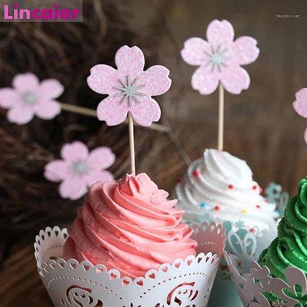 

other festive & party supplies 10pcs princess cherry blossoms cupcake ers happy birthday wedding cake er girl decorating 1st decorat