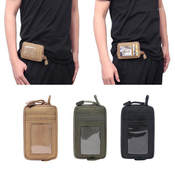 

pocket wallet, zipper pouch waist belt bag mini pack for keys holder coins cards storage purse, camping hiking travel1, Black;gray