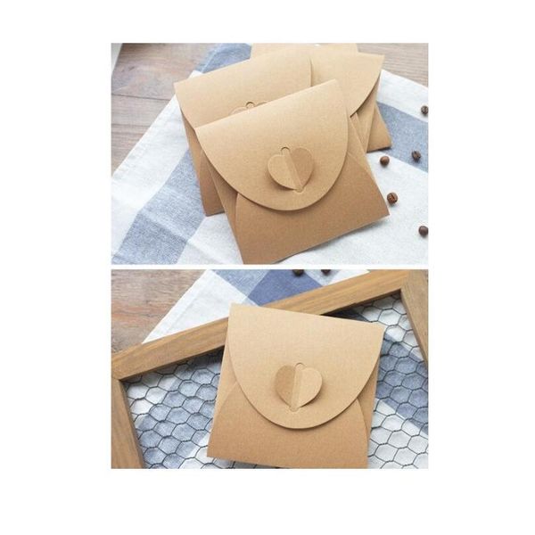 

50pcs vintage kraft cd paper case blank kraft envelopes natural color plain kraft paper gift envelope d sqccfb